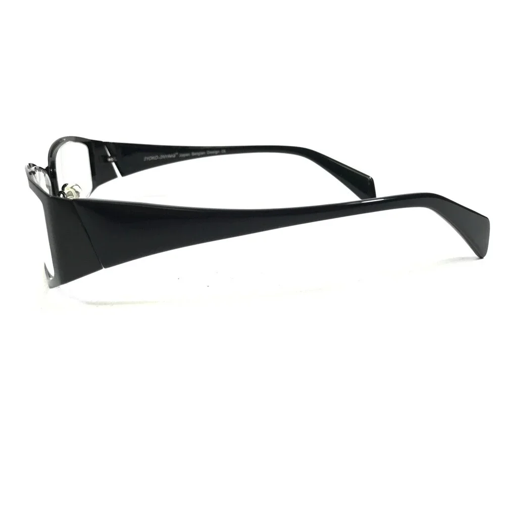 Iyoko-Inyake Eyeglasses Frames IY 258 Col.6 Black Rectangular Full Rim 56-16-138